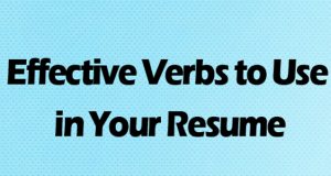 Effective Verbs To Use In Your Resume (Info-Graphics)