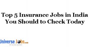 Top 5 Insurance Jobs in India You Should to Check Today