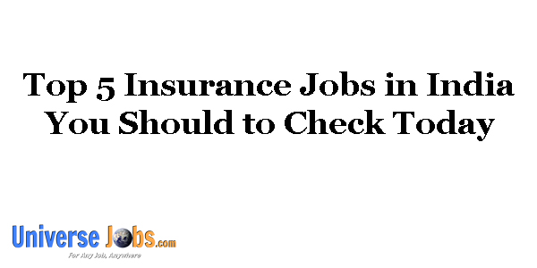 Top 5 Insurance Jobs in India You Should to Check Today