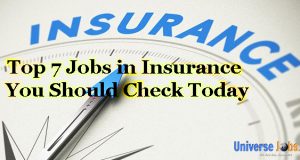 Jobs in Insurance You Should Check Today